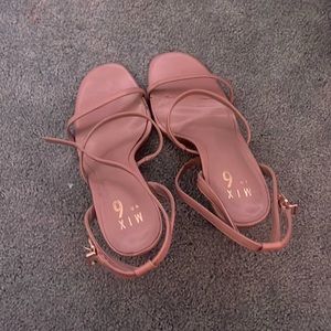 Tan high heels